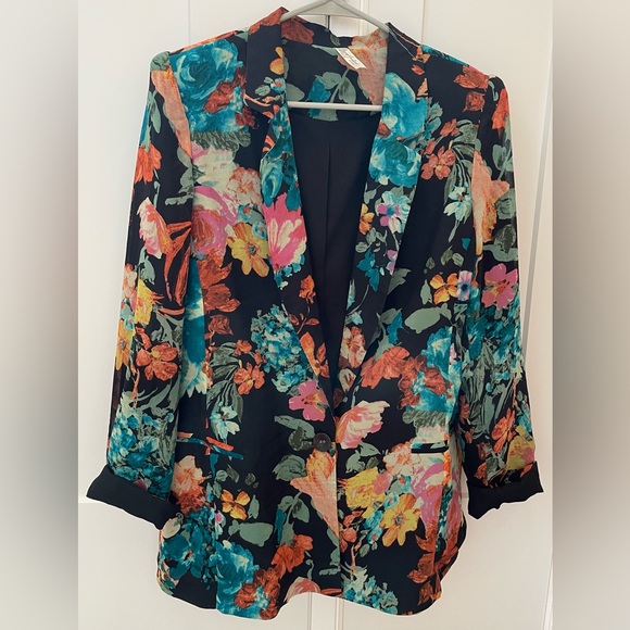 Lulus Jackets & Blazers - Lulus Gypsy Junkies Zeppelin Floral Print Blazer black medium jacket boho
